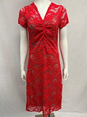 Mindy Lace Dress RED