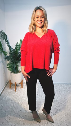 Jumper Knit Top RED
