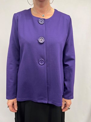 Ponte Jacket with buttons PURPLE