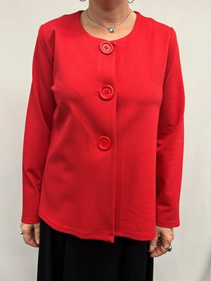 Ponte Jacket with buttons RED