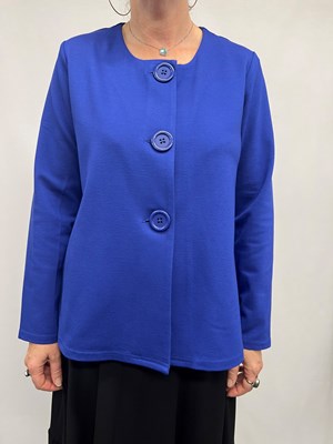 Ponte Jacket with buttons ROYAL