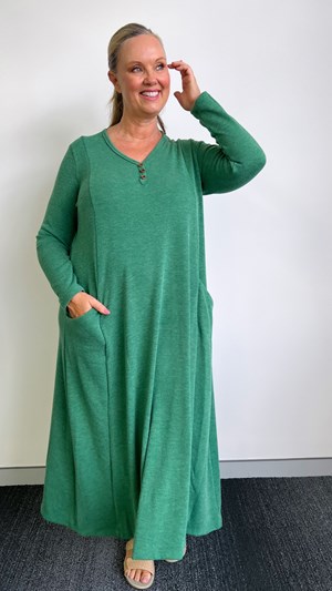 Taboo Dress w/Pockets GREEN