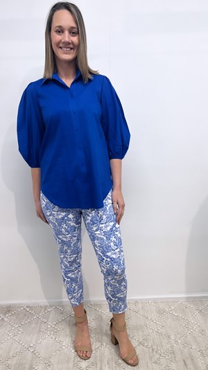 Printed Pant BLUE