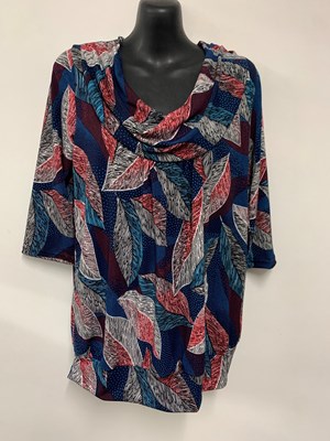 LIMITED NEW PRINT 21 Cowl Neck Top