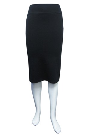 CLICK TO SEE COLOURS AVAILABLE - Ponti knee length skirt.