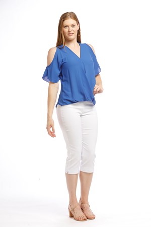 ROYAL - Robyn cross front blouse