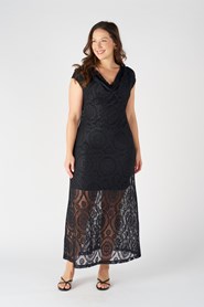 Lace Dress w/Soft Knit Slip