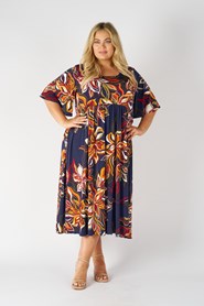 Soft Knit Print Dress