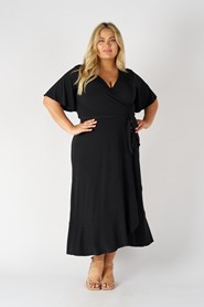 Soft Knit True Wrap Dress