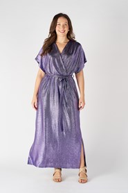 Sparkle Faux Wrap Dress