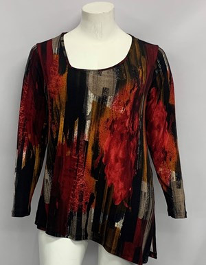 LIMITED STOCK Long Sleeve Asymmetrical Neck and Hem Top