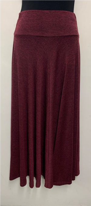 Woolly Knit Skirt PORT WINE